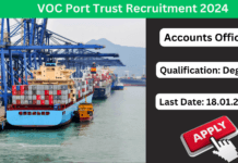 VOC Port Trust Recruitment 2025